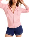 Tommy Bahama Tobago Bay Cotton Blend Zip-up Hoodie In Bikini