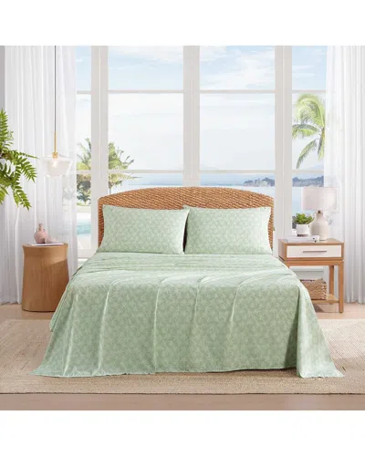 Tommy Bahama Tropic Breeze Cotton Percale Sheet Set In Green