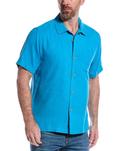 Tommy Bahama Tropic Isles Silk Camp Shirt In Blue