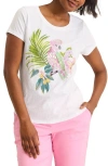 Tommy Bahama Ashby Isles Portico Palms Graphic T-shirt In White