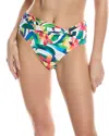 Tommy Bahama Tropical Blooms Reversible Hipster Bikini Bottom In White