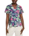 Tommy Bahama Tropical Twist Camp Shirt In Navy