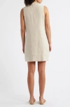 Tommy Bahama Two Palms Double Ruffle Linen Dress In Natural