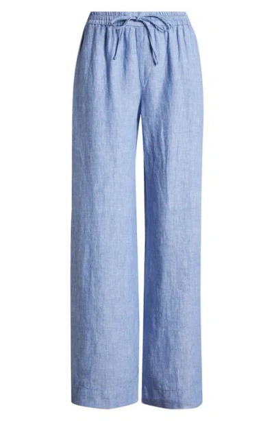 Tommy Bahama Two Palms Easy Linen Drawstring Pants In Buccaneer Blue