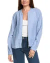 Tommy Bahama Two Palms Linen Bomber Jacket In Blue