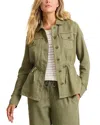 Tommy Bahama Two Palms Linen Utility Jacket In Green
