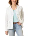 Tommy Bahama Two Palms Linen Utility Jacket In White