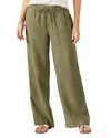 Tommy Bahama Two Palms High Waist Linen Pants In Tea Leaf
