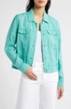 Tommy Bahama Two Palms Linen Raw Edge Jacket In Azul Mar