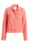 Tommy Bahama Two Palms Linen Raw Edge Jacket In Melon Berry