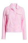 Tommy Bahama Two Palms Linen Raw Edge Jacket In Pink