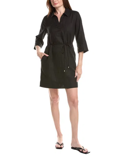 Tommy Bahama Two Palms Linen Shift Dress In Black