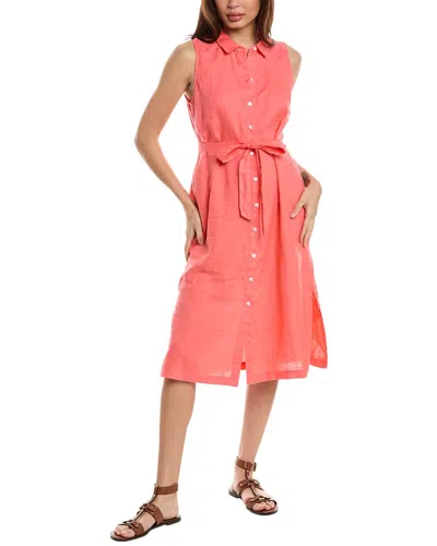 Tommy Bahama Two Palms Linen Shirtdress In Pink