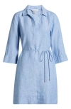 Tommy Bahama Two Palms Linen Shirtdress In Buccaneer Blue