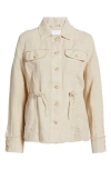 Tommy Bahama Two Palms Linen Utility Jacket In Natural