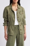 Tommy Bahama Two Palms Linen Utility Jacket In Tea Leaf
