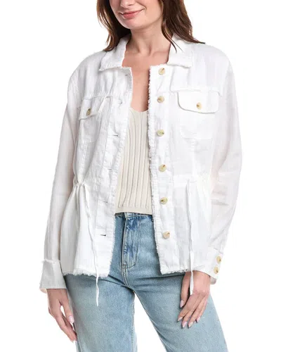 Tommy Bahama Two Palms Linen Utility Jacket In White