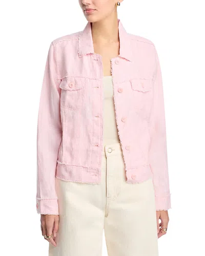 Tommy Bahama Two Palms Raw-edge Linen Jacket In Pink