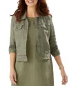 Tommy Bahama Two Palms Raw-edge Linen Jacket In Tea Leaf