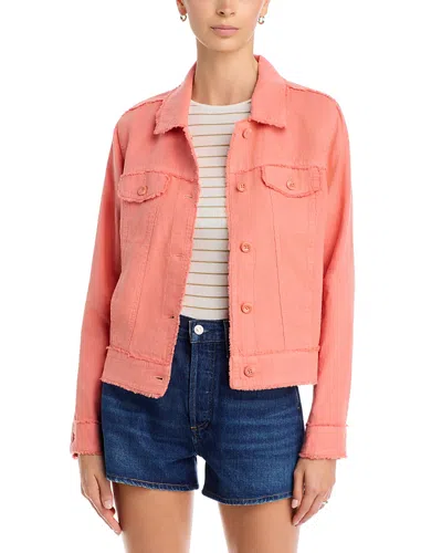 Tommy Bahama Two Palms Raw-edge Linen Jacket In Orange