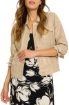 Tommy Bahama Two Palms Shimmer Linen Jacket In Natural