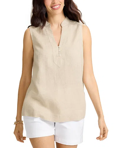 Tommy Bahama Two Palms Shine Linen Top In Neutral