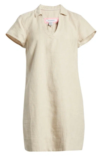 TOMMY BAHAMA TOMMY BAHAMA TWO PALMS SHORT SLEEVE LINEN DRESS