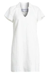 Tommy Bahama Two Palms Short Sleeve Linen Dress In White