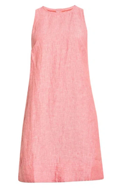 Tommy Bahama Two Palms Trapunto Linen A-line Dress In Pink