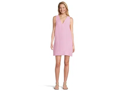 Tommy Bahama Two Palms Trapunto Long Sleeve Shift Dress In Pink