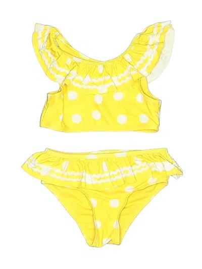 Pre-owned Tommy Bahama Kids' Two Piece Swimsuit In Yellow