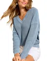 Tommy Bahama Indigo Palms Cotton V-neck Sweater In Canyon Sky
