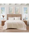 Tommy Bahama Ventura Solid Matelassé 100% Cotton Percale Quilt In White