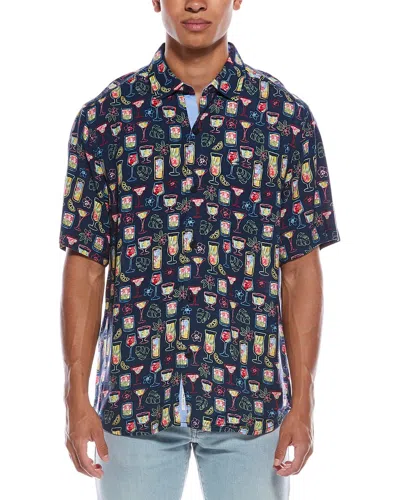 Tommy Bahama Veracruz Cay Electric Cocktails Shirt In Blue