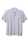 Tommy Bahama Veracruz Cay Flamingo Mingle Short Sleeve Button-up Shirt