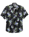 Tommy Bahama Veracruz Cay Floating Blooms Shirt In Black
