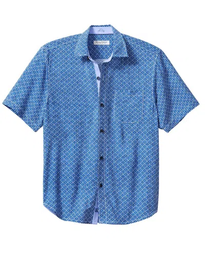 Tommy Bahama Veracruz Cay Rio Geo Shirt In Blue