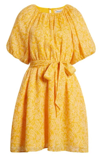 Tommy Bahama Veranda Vines Print Tie Waist Dress In Canna Lily
