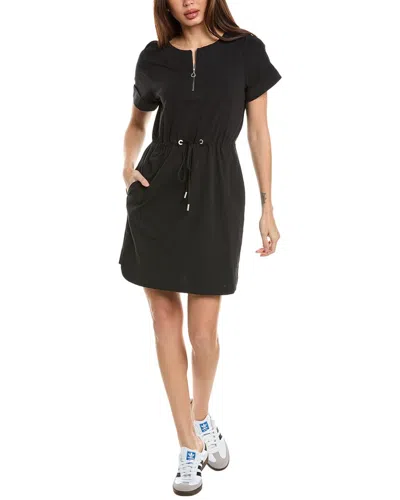 Tommy Bahama Veranda Zip Front Mini Dress In Black