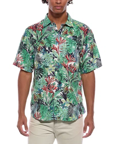 Tommy Bahama Verde Gardens Linen-blend Shirt In Green