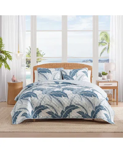 Tommy Bahama Vintage Raffia Palms Cotton Quilt Set In Multi