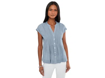 Tommy Bahama Voile Voyage Cross Stitch Short Sleeve In Blue