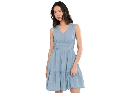 Tommy Bahama Voile Voyage Sleeveless Short Dress In Blue