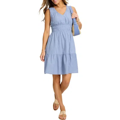 Tommy Bahama Voyage Cotton Voile Dress In Blue