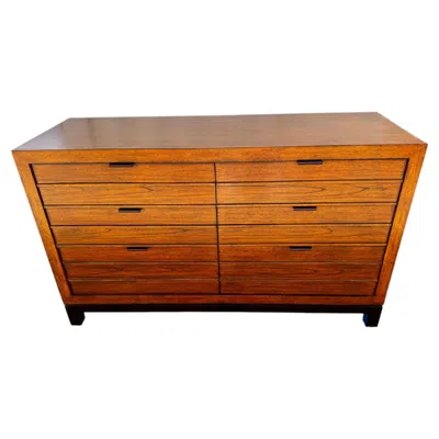 Pre-owned Tommy Bahama Walnut Ocean Club 6 Drawer Dresser In Brown