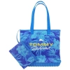 Tommy Bahama Water-repellent Tote With Pouch Tropical Floral Print In Blue