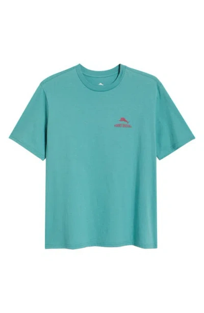 Tommy Bahama Weekend Pourcast Cotton Graphic T-shirt In Bristol Blue