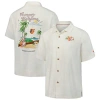Tommy Bahama White Michigan Wolverines Grand Slam Bay Camp Button-up Shirt