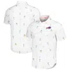 TOMMY BAHAMA TOMMY BAHAMA WHITE BUFFALO BILLS NOVA WAVE FLOCKTAIL BUTTON-UP SHIRT