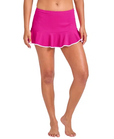 Tommy Bahama Women's Cabana High-waist Swim Skirt In Pink